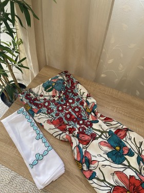 مخور+شيلة حرير هندي مخرم