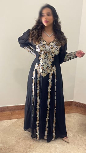 مخور نجلاء شيفون بكسرات شامل تفصيل بدون شيلة