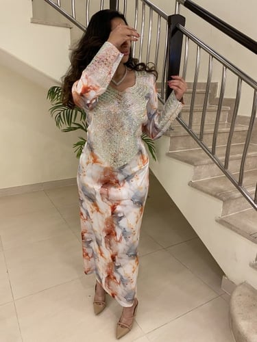 مخور سُهى حرير ايطالي شامل التفصيل بدون طرحه