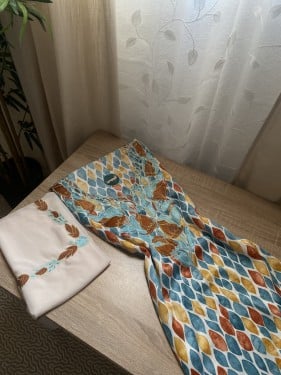 مخور+شيلة حرير هندي مخرم