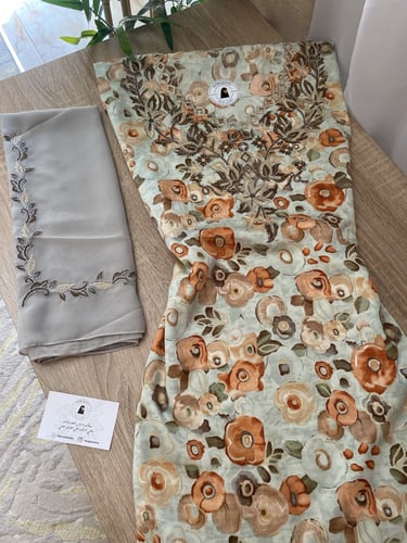 مخور+شيلة حرير هندي مخرم