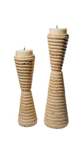 شمعدان حجر طبيعي صغير - Small Natural Stone Candle...