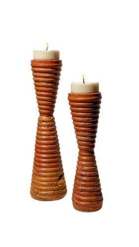 شمعدان حجر طبيعي كبير - Large Natural Stone Candle...