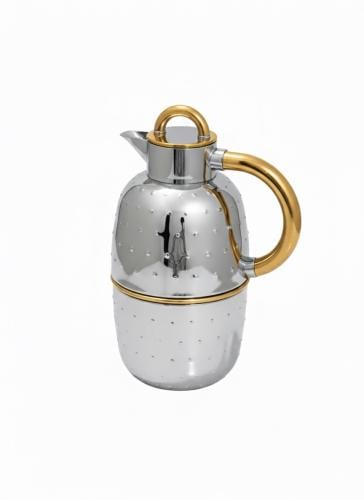 دلة بمقبض ذهبي - Thermos with Gold Handle