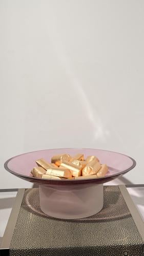 صحن تقديم وردي (صغير) - Pink Serving Plate (Small)