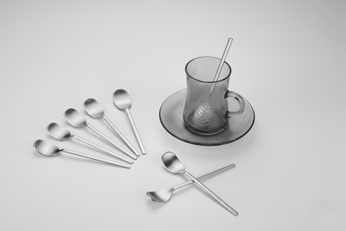 ملاعق شاي فضي (٦ قطع) - Silver teaspoon (set of 6)