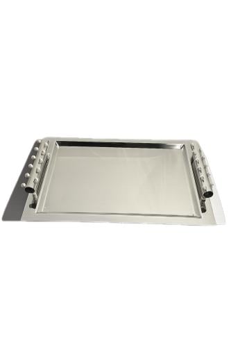 صينية بمقبض لؤلؤ - Tray with Pearls Handle