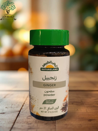 ارض الطبيعة - زنجبيل مطحون عضوي ، 27جرام