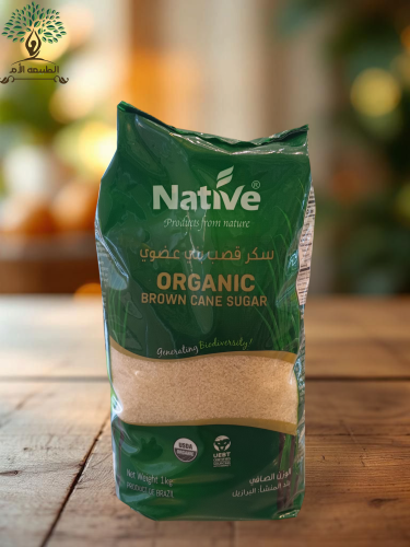 Native -سكر قصب بني عضوي، 1 كيلو