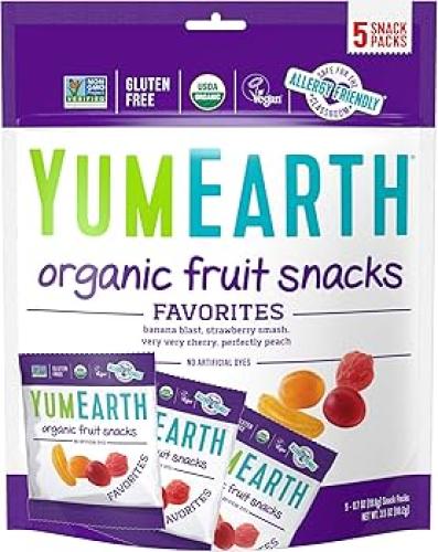 yum earth-وجبات خفيف من الفاكهة العضوية