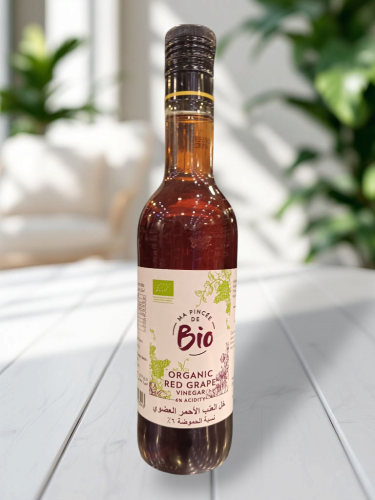 Bio - خل العنب الأحمر العضوي نسبة الحموضة 6% ، 500...