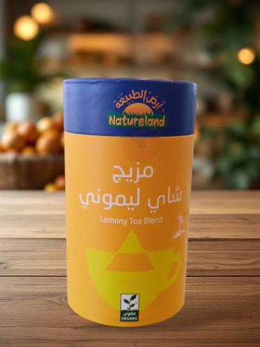 ارض الطبيعة - مزيج شاي ليموني عضوي خالي من الجلوتي...