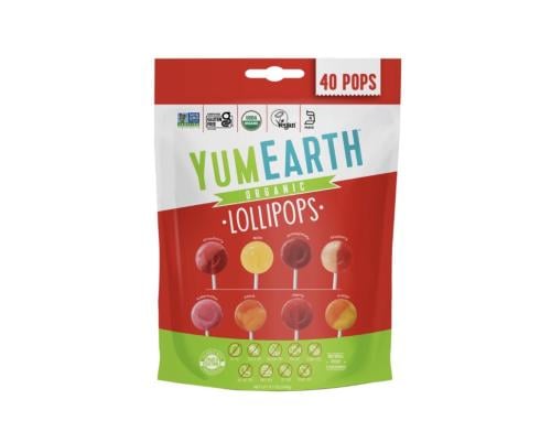 YUM EARTH - سكاكر عضوية بنكهات الفواكة المتنوعة،حج...