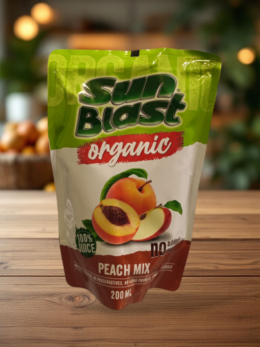 Sun Blast - عصير الخوخ المشكل , 200مل