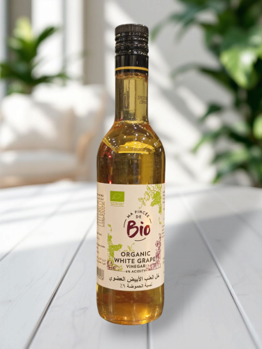 Bio - خل العنب الابيض العضوي نسبة الحموضة 6% ، 500...