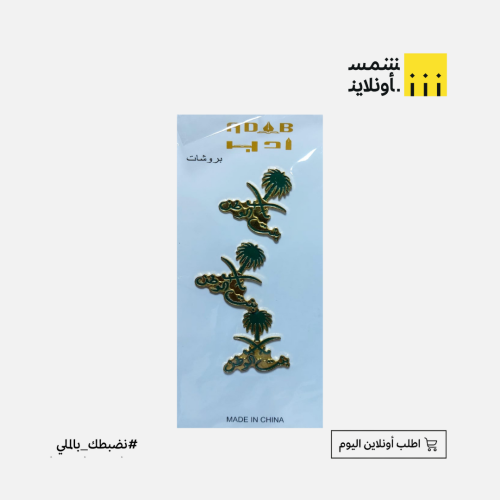 بروش مغناطيس لليوم الوطني | بنت الوطن