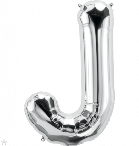 FOIL LARGE LETTER SILVER (عدد 5 قطع) J