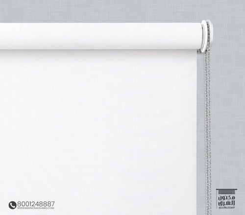 ستائر رول بلس بلاك اوت قماش بيج BC-1001