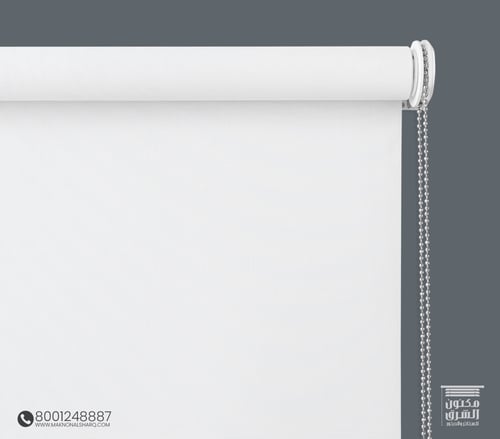 ستائر رول بلس بلاك اوت ابيض BV-1001