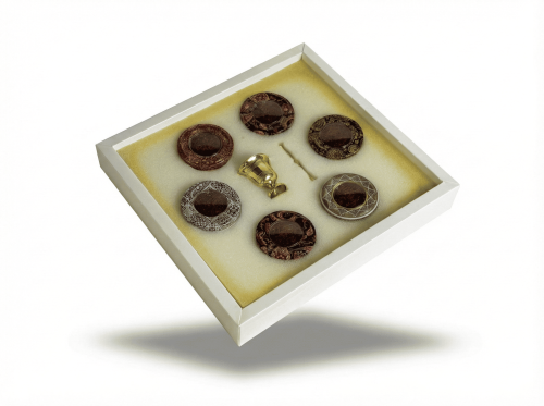 زعفران سوبر نقيل بوكس 6 عبوات + نجر الزعفران النحا...