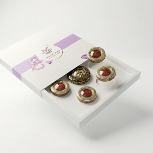 زعفران سوبر نقيل 6 عبوات + اوقية هيل