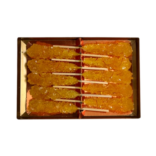 اعواد سكر نبات بالزعفران - 10 أعود