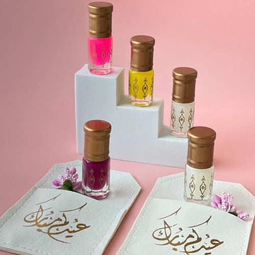 (( مسك اسباني )) بظرف جلدي 10 توزيعات