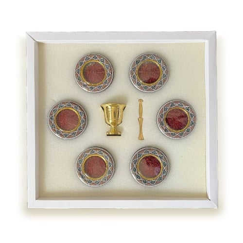 زعفران سوبر نقيل بوكس 6 عبوات + نجر الزعفران النحا...