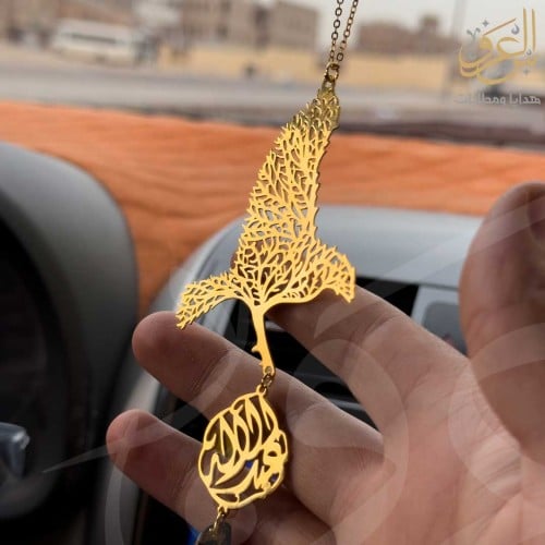 تعليقة سيارة شكل صقر مع كسرة عود