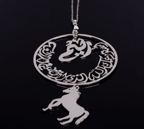 تعليقة سيارة استوداعية مع حصان بالاسم - 2