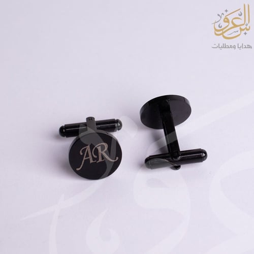 كبك رجالي محفور بالاسم اسود