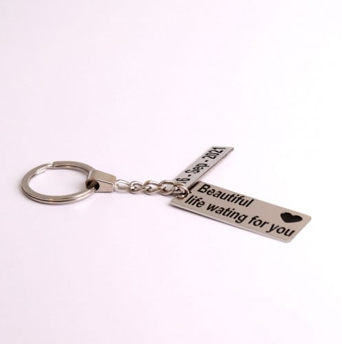 ميدالية عبارة ليزر مع تاريخ - 1