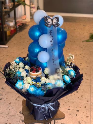 باقه الهبه برو مولعه بالازرق