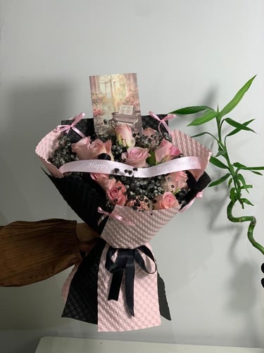 باقه بينك واسود