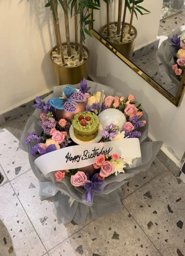 باقة الهبة بألوان فرآئحيه