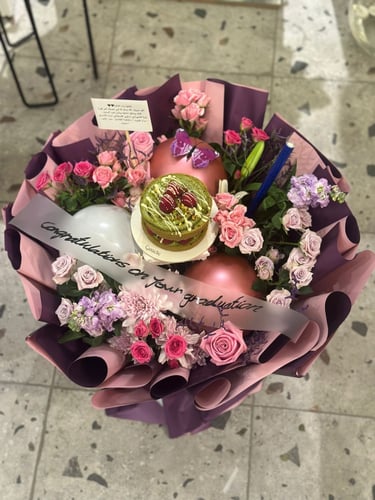 باقة الهبة بألوان فرآئحيه