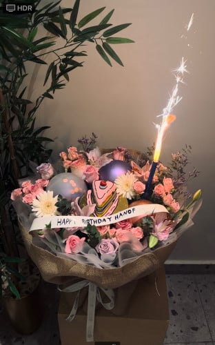 بوكية المفاجاءة ( الكيك حسب المتوفر)