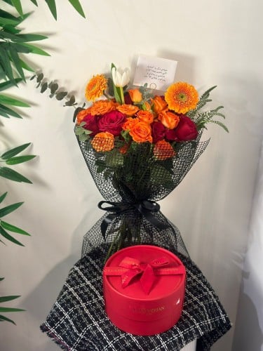 بوكية برتقالي مع شوكلت هنوفرين