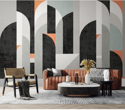 ورق جدران بتصميم أقواس هندسية TT2403-19222