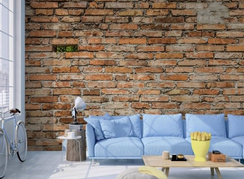 ورق جدران بتصميم الاحجار والطوب ST2402-5058