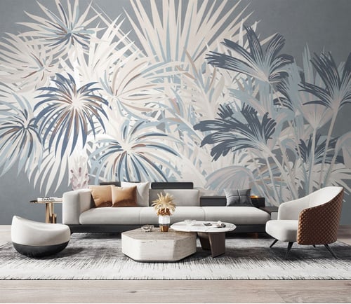 ورق جدران بتصميم الأوراق العتيقة TT2402-7212