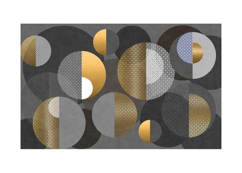 ورق جدران بتصميم هندسي ذهبي TT2403-39153