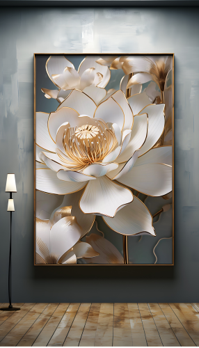 لوحة جدارية كانفس مع اطار خارجي مميز - TPF32137