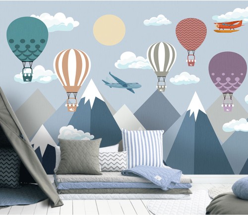 ورق جدران غرف الاطفال بتصميم الجبال - TT2403-32667