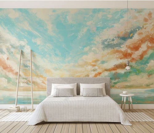 ورق جدران بتصميم الفن المائي - TT240310