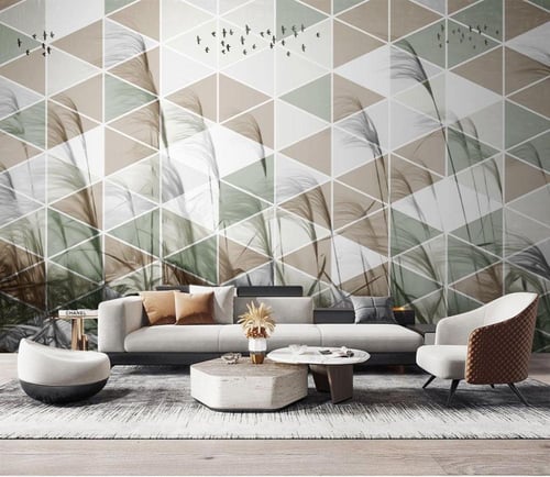 ورق جدران بتصميم أقواس هندسية TT2403-19221