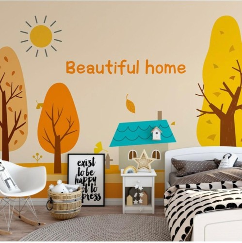 ورق جدران بتصميم الاشجار GW391001