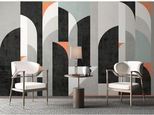 ورق جدران بتصميم أقواس هندسية TT2403-19222