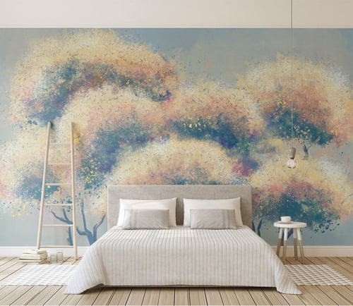 ورق جدران بتصميم الفن المائي - TT240316