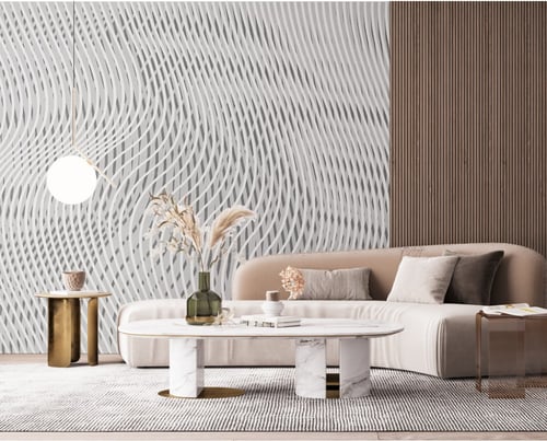 ورق جدران بتصميم الجدار الهندسي T23G8542